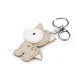 Backpack pendant / keychain - wolf, horse - Beige (1 Piece) Backpack pendant / keychain - wolf, horse - Beige (1 Piece)