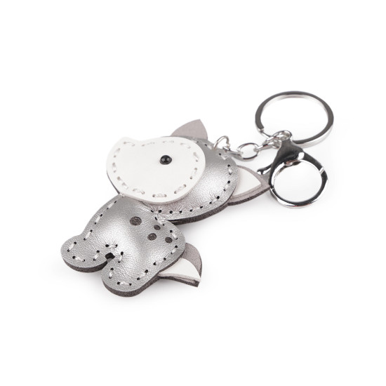 Backpack pendant / keychain - wolf, horse - Beige (1 Piece) Backpack pendant / keychain - wolf, horse - Beige (1 Piece)