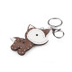 Backpack pendant / keychain - wolf, horse - Beige (1 Piece) Backpack pendant / keychain - wolf, horse - Beige (1 Piece)