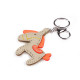 Backpack pendant / keychain - wolf, horse - Beige (1 Piece) Backpack pendant / keychain - wolf, horse - Beige (1 Piece)
