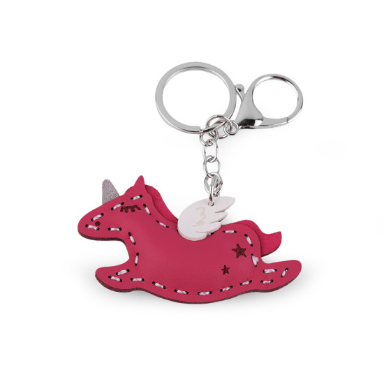 Backpack pendant / keychain - unicorn, elephant - Pink (1 Piece) Backpack pendant / keychain - unicorn, elephant - Pink (1 Piece)