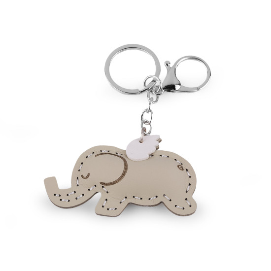 Backpack pendant / keychain - unicorn, elephant - Pink (1 Piece) Backpack pendant / keychain - unicorn, elephant - Pink (1 Piece)