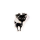 Brooch - cat, dog, doe - White (3 Pieces) Brooch - cat, dog, doe - White (3 Pieces)
