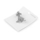 Bross csiszolt kövekkel kutya - Crystal ab (1 Darab) Bross csiszolt kövekkel kutya - Crystal ab (1 Darab)
