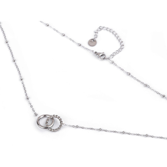Collier en acier inoxydable - Argent (4 Pièces) Collier en acier inoxydable - Argent (4 Pièces)