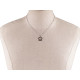 Collar de acero inoxidable con colgante - Plata (1 Pieza) Collar de acero inoxidable con colgante - Plata (1 Pieza)