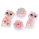Set of children's rings in a box - cat, flower - Random mix (1 Box) Set of children's rings in a box - cat, flower - Random mix (1 Box)