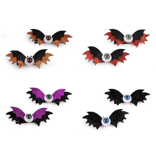 Agrafe de păr pentru petrecere halloween - Negru (1 Card) Agrafe de păr pentru petrecere halloween - Negru (1 Card)