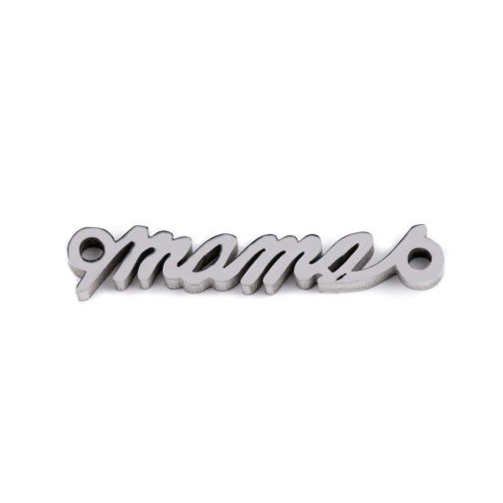 Stainless steel component "máma", "mama" for making bracelets and necklaces - Platinum (1 Piece) Stainless steel component "máma", "mama" for making bracelets and necklaces - Platinum (1 Piece)