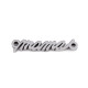 Stainless steel component "máma", "mama" for making bracelets and necklaces - Platinum (1 Piece) Stainless steel component "máma", "mama" for making bracelets and necklaces - Platinum (1 Piece)