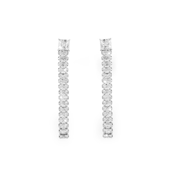 Kolczyki ze stali nierdzewnej z szlifowanymi kamyczkami - Crystal (2 Pary) Kolczyki ze stali nierdzewnej z szlifowanymi kamyczkami - Crystal (2 Pary)