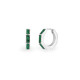 Wtainless steel earrings with rhinestones - Crystal (2 Pairs) Wtainless steel earrings with rhinestones - Crystal (2 Pairs)