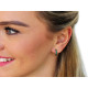 Wtainless steel earrings with rhinestones - Crystal (2 Pairs) Wtainless steel earrings with rhinestones - Crystal (2 Pairs)
