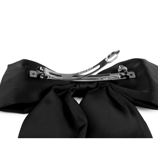 Hair bow / french clip - Black (1 Piece) Hair bow / french clip - Black (1 Piece)