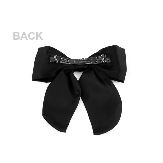 Hair bow / french clip - Black (1 Piece) Hair bow / french clip - Black (1 Piece)