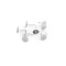 Base de acero inoxidable para crear pendientes, ø4, 6 y 8 mm - Platino (40 Piezas)