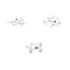 Stainless steel diy stud earrings posts ø4; 6; 8 mm - Platinum (8 Pieces) Stainless steel diy stud earrings posts ø4; 6; 8 mm - Platinum (8 Pieces)