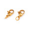 Carabiner with stainless steel connecting ring 7x10; 7x12 mm - Gold (2 Pieces)