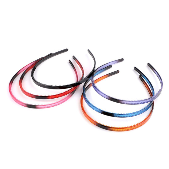 Opaska plastikowa do włosów - Mix (12 Sztuki) Opaska plastikowa do włosów - Mix (12 Sztuki)