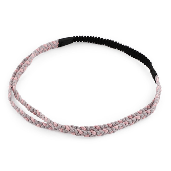 Elastic hairband, double row - Lightgrey (1 Piece) Elastic hairband, double row - Lightgrey (1 Piece)