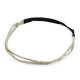 Elastic hairband, double row - Lightgrey (1 Piece) Elastic hairband, double row - Lightgrey (1 Piece)