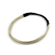 Elastic hairband, multi-row - Black (1 Piece) Elastic hairband, multi-row - Black (1 Piece)