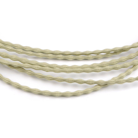 Elastic hairband, multi-row - Black (1 Piece) Elastic hairband, multi-row - Black (1 Piece)