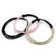 Elastic hairband, multi-row - Black (1 Piece) Elastic hairband, multi-row - Black (1 Piece)