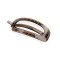 Barrette à cheveux grand format - Beige foncé (1 Pièce)