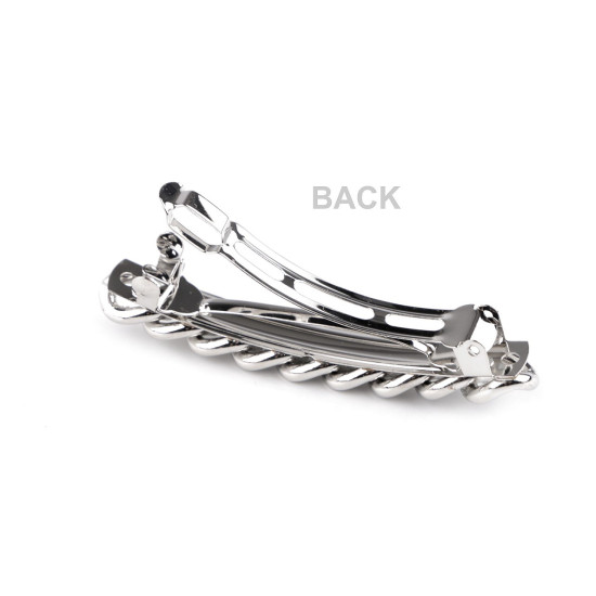Barrette à cheveux, chaîne - Platine (3 Pièces) Barrette à cheveux, chaîne - Platine (3 Pièces)