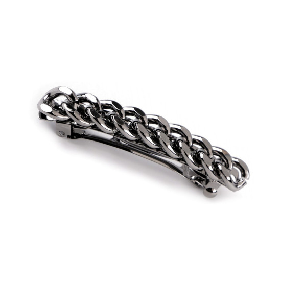 Barrette à cheveux, chaîne - Platine (3 Pièces) Barrette à cheveux, chaîne - Platine (3 Pièces)