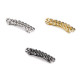 Barrette à cheveux, chaîne - Platine (3 Pièces) Barrette à cheveux, chaîne - Platine (3 Pièces)