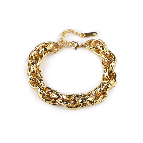 Armband aus edelstahl, robuste kette - Silber (1 Stück) Armband aus edelstahl, robuste kette - Silber (1 Stück)