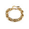 Pulsera de acero inoxidable con cadena resistente - Oro (1 Pieza)