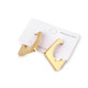 Pendientes de acero inoxidable - Oro (1 Par) Pendientes de acero inoxidable - Oro (1 Par)