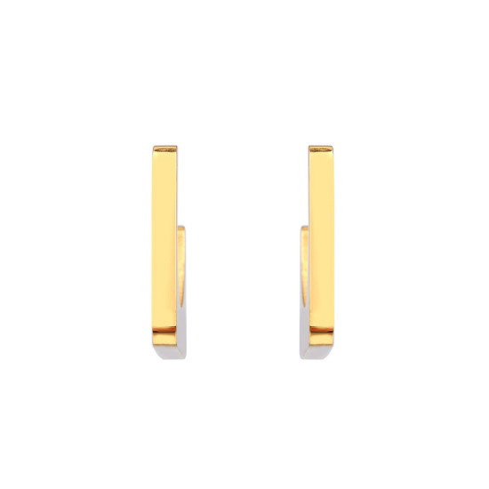 Pendientes de acero inoxidable - Oro (1 Par) Pendientes de acero inoxidable - Oro (1 Par)
