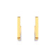 Pendientes de acero inoxidable - Oro (1 Par) Pendientes de acero inoxidable - Oro (1 Par)