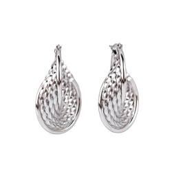 Ohrringe aus edelstahl - Silber (1 Paar)