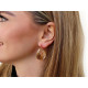 Pendientes de acero inoxidable - Oro (1 Par) Pendientes de acero inoxidable - Oro (1 Par)