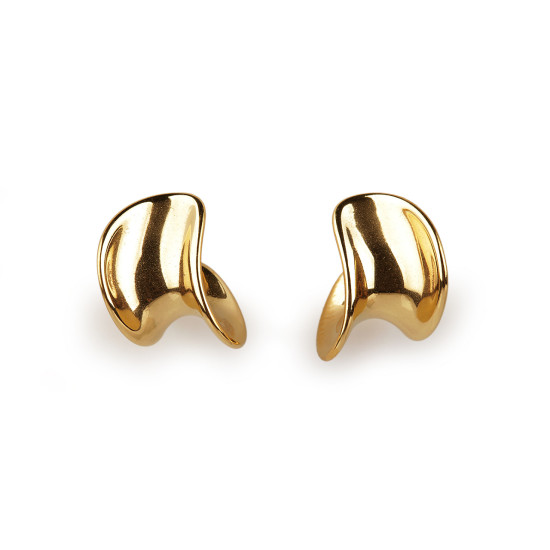 Pendientes de acero inoxidable - Oro (1 Par) Pendientes de acero inoxidable - Oro (1 Par)