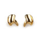 Pendientes de acero inoxidable - Oro (1 Par) Pendientes de acero inoxidable - Oro (1 Par)