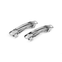 French clip unfinished 6x40 mm - Platinum (4 Pieces)