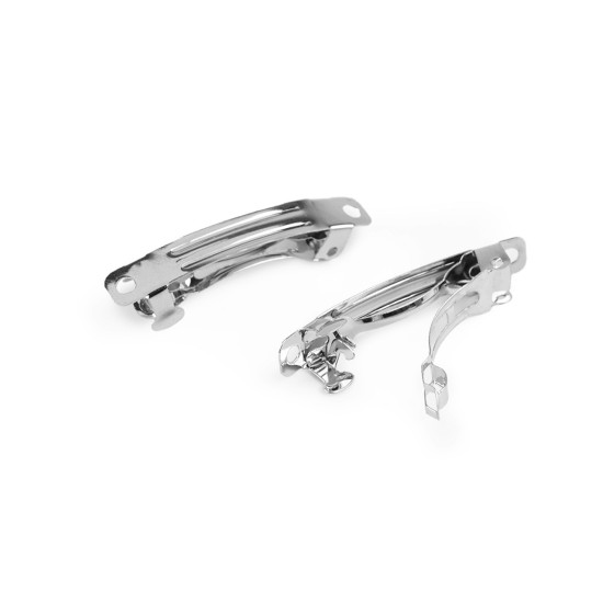Baza clama de par 6x40 mm - Platinum (4 Bucăți) Baza clama de par 6x40 mm - Platinum (4 Bucăți)