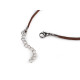 Kordel aus öko-leder mit edelstahl-karabiner, länge 46 cm - Schwarz (1 Stück) Kordel aus öko-leder mit edelstahl-karabiner, länge 46 cm - Schwarz (1 Stück)