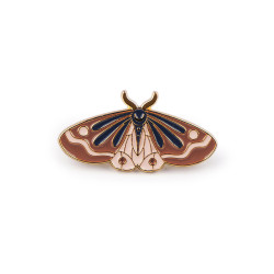 Broszka / pins motyl / ćma - Pudrowy jasny (1 Sztuka)