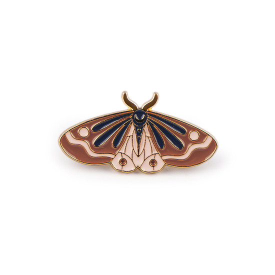 Broszka / pins motyl / ćma - Pudrowy (3 Sztuki)