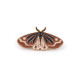 Broszka / pins motyl / ćma - Pudrowy (3 Sztuki)