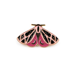 Broszka / pins motyl / ćma - Pudrowy (1 Sztuka)