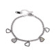 Armband aus edelstahl herz - Silber (1 Stück) Armband aus edelstahl herz - Silber (1 Stück)