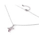 Stainless steel butterfly necklace with rhinestones - Crystal (1 Piece) Stainless steel butterfly necklace with rhinestones - Crystal (1 Piece)